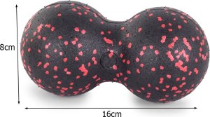 Verk Piłka do masażu ćwiczeń wałek roller podwójna Piłka do masażu ćwiczeń wałek roller podwójna 7