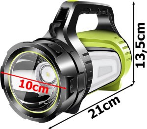 Verk Latarka akumulatorowa led szperacz mocna powerbank Latarka akumulatorowa led szperacz mocna powerbank 7