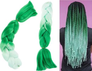 Verk Włosy syntetyczne na warkoczyki ombre kolorowe Włosy syntetyczne na warkoczyki ombre kolorowe 3