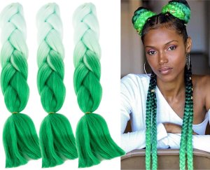 Verk Włosy syntetyczne na warkoczyki ombre kolorowe Włosy syntetyczne na warkoczyki ombre kolorowe 8