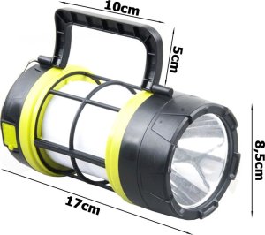 Latarka Verk Latarka turystyczna led solarna lampa biwakowa aku Latarka turystyczna led solarna lampa biwakowa aku 6