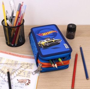 Piórnik Under Cover Potrójny Piórnik z Wyposażeniem, Hot Wheels 8