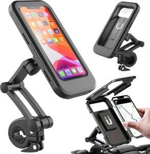 Verk Uchwyt rowerowy na telefon do telefonu wodoodporny zamykany obrotowy 360 Uchwyt rowerowy na telefon do telefonu wodoodporny zamykany obrotowy 360 1