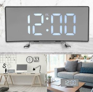 Verk Zegar cyfrowy elektroniczny budzik led termometr Zegar cyfrowy elektroniczny budzik led termometr 5