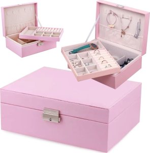 Verk Szkatułka organizer kasetka kuferek na biżuterię elegancka kluczyk pudełko Szkatułka organizer kasetka kuferek na biżuterię elegancka kluczyk pudełko 1
