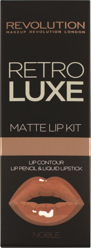 Makeup Revolution Retro Luxe Kit Matte Noble Pomadka i konturówka do ust 1