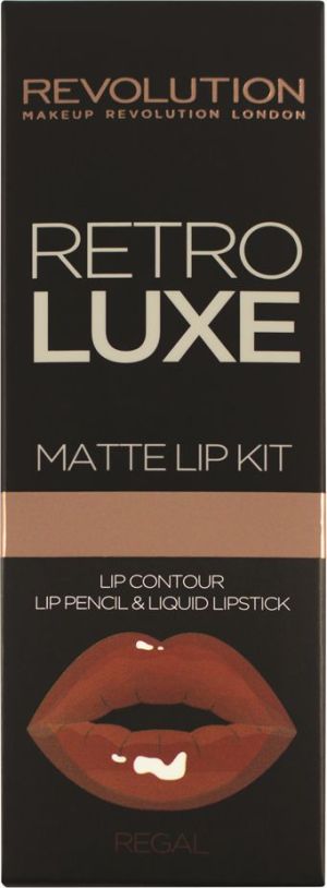 Makeup Revolution Retro Luxe Kit Matte Regal Pomadka i konturówka do ust 1