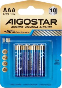 Aigostar  Bateria alkaliczna LR03 AAAV 1.5 4 szt. Bateria alkaliczna LR03 AAAV 1.5 4 szt. 5