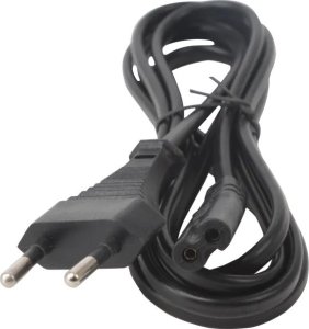 Kabel zasilający Aigostar  Kabel zasilający z płaską wtyczką 1,8 m czarny Kabel zasilający z płaską wtyczką 1,8 m czarny 1