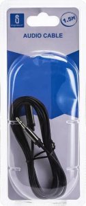 Kabel Aigostar  Kabel audio mini jack 3,5  mm męski/żeński 1,5 m czarny Kabel audio mini jack 3,5  mm męski/żeński 1,5 m czarny 2