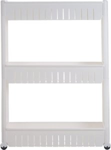 Verk Półka łazienkowa kuchenna szafka na kółkach regał Półka łazienkowa kuchenna szafka na kółkach regał 2