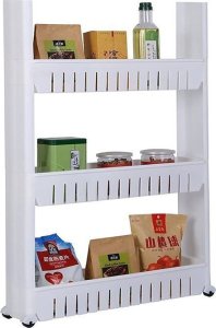 Verk Półka łazienkowa kuchenna szafka na kółkach regał Półka łazienkowa kuchenna szafka na kółkach regał 5