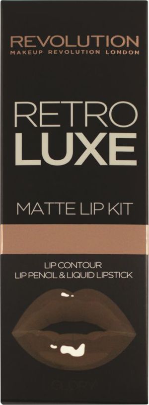 Makeup Revolution Retro Luxe Kit Matte Glory Pomadka i konturówka do ust 1