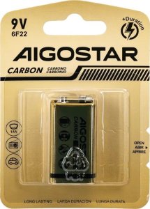 Aigostar  Bateria alkaliczna cynkowo-węglowa 6F22 9V 1 szt. Bateria alkaliczna cynkowo-węglowa 6F22 9V 1 szt. 4