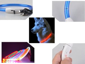 Verk Obroża świecąca led dla psa i kota wodoodprna regulowana regulacja 47cm usb Obroża świecąca led dla psa i kota wodoodprna regulowana regulacja 47cm usb 5