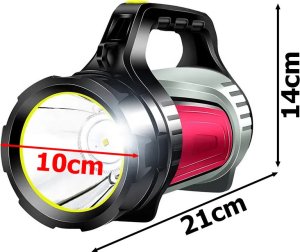 Verk Latarka akumulatorowa led szperacz powerbank mocna Latarka akumulatorowa led szperacz powerbank mocna 8