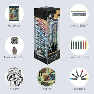 Under Cover Zestaw Przyborów Szkolnych Z Kolorowankami 35 el. 2