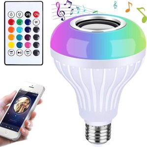 Verk Żarówka kolorowa led rgb głośnik bluetooth pilot Żarówka kolorowa led rgb głośnik bluetooth pilot 1