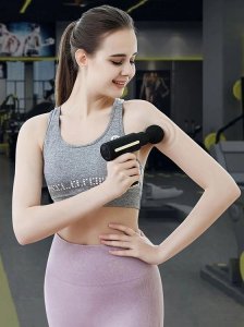 Verk Pistolet do masażu masażer do pleców ciała mocny massage gun pro końcówki 2