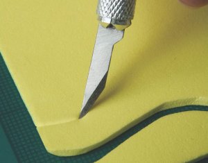 Verk Nóż nożyk modelarski skalpel 13 ostrzy etui zestaw Nóż nożyk modelarski skalpel 13 ostrzy etui zestaw 2