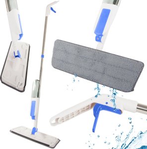 Verk Mop płaski ze spryskiwaczem spray do mycia podłogi czyszczący myjka na wodę Mop płaski ze spryskiwaczem spray do mycia podłogi czyszczący myjka na wodę 1