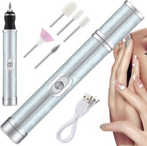 Verk Frezarka do paznokci manicure pedicure frezy zestaw frezów usb akumulator Frezarka do paznokci manicure pedicure frezy zestaw frezów usb akumulator 1