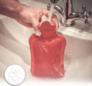 Verk Termofor pluszowy gumowy ogrzewacz termofor duży w pokrowcu miękki futerko Termofor pluszowy gumowy ogrzewacz termofor duży w pokrowcu miękki futerko 3