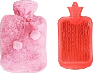 Verk Termofor pluszowy gumowy ogrzewacz termofor duży w pokrowcu miękki futerko Termofor pluszowy gumowy ogrzewacz termofor duży w pokrowcu miękki futerko 5