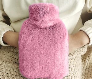 Verk Termofor pluszowy gumowy ogrzewacz termofor duży w pokrowcu miękki futerko Termofor pluszowy gumowy ogrzewacz termofor duży w pokrowcu miękki futerko 6