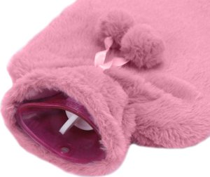 Verk Termofor pluszowy gumowy ogrzewacz termofor duży w pokrowcu miękki futerko Termofor pluszowy gumowy ogrzewacz termofor duży w pokrowcu miękki futerko 8