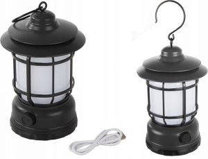Verk Lampa kempingowa biwakowa akumulatorowa led usb turystyczna hak pochodnia Lampa kempingowa biwakowa akumulatorowa led usb turystyczna hak pochodnia 10