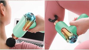 Verk Mini pistolet do masażu mocny masażer massage gun przenośny + 4 końcówki Mini pistolet do masażu mocny masażer massage gun przenośny + 4 końcówki 5