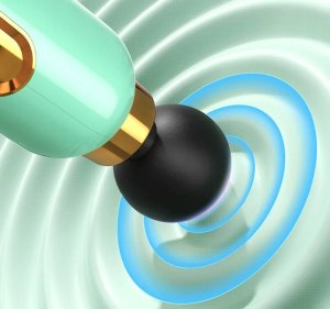 Verk Mini pistolet do masażu mocny masażer massage gun przenośny + 4 końcówki Mini pistolet do masażu mocny masażer massage gun przenośny + 4 końcówki 8