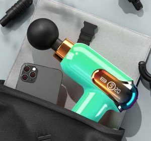 Verk Mini pistolet do masażu mocny masażer massage gun przenośny + 4 końcówki Mini pistolet do masażu mocny masażer massage gun przenośny + 4 końcówki 9