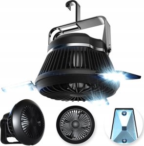 Heckermann Wentylator Kempingowy Z Lampą Led Heckermann Hm-04U01T 1