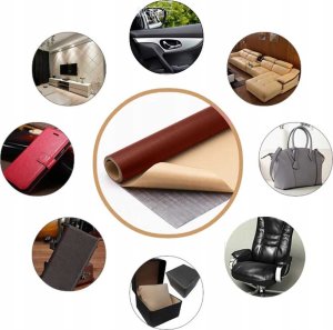 Heckermann Samoprzylepna Łata Skórzana 100X137Cm Brązowa 4