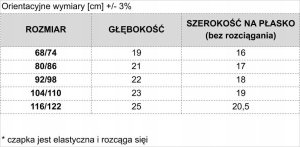 NICOL Czapeczka niemowlęca FOX 56/62 2