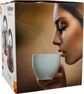 Hoffner Czajnik z Gwizdkiem 3 Litry Indukcja Gaz Stalowy 6