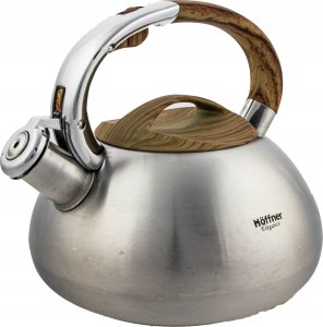 Hoffner Czajnik z Gwizdkiem 3 Litry Indukcja Gaz Stalowy 2