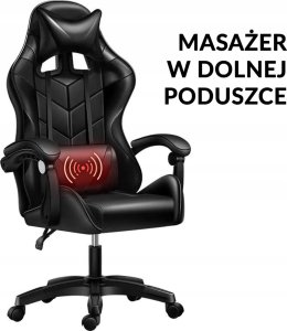 Fotel kontrast Fotel biurowy gamingowy obrotowy dla graczy czarny 15
