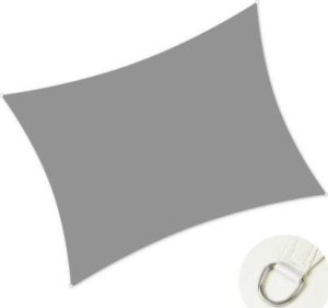 kontrast Żagiel przeciwsłoneczny prostokątny ogrodowy 4x3 m szary 2