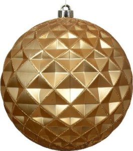 Kaemingk Bombka choinkowa 20cm złota plastikowa 1 szt 5