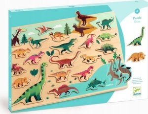 Djeco Medinė dėlionė - Dinozaurai 1