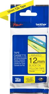 Brother TZe-631 Laminated Tape Czarny na Żółtym TZe 8 m 1.2 cm 3