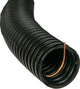 Elettrocanali Rura karbowana 750N PV 25 czarna z pilotem UV 50m 2