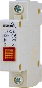 Bemko Lampka modułowa L7 czerwona 230V A15-L7-CZ 1