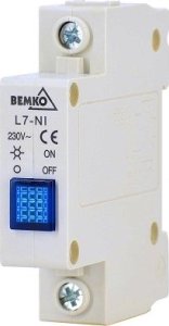 Bemko Lampka modułowa L7 niebieska 230V A15-L7-NI 1