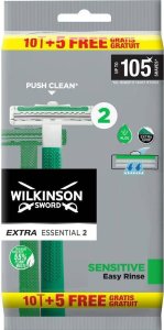 Wilkinson  Wilkinson Extra Essential 2 Sensitive jednorazowe maszynki do golenia 15szt 1