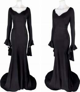 Korbi PRZEBRANIE MORTICIA ADDAMS ADDAMSÓW SUKNIA S/M 5