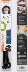 Organizer Nite Ize Elastyczna Opaska Nite Ize Gear Tie 6 2Pack Black 1